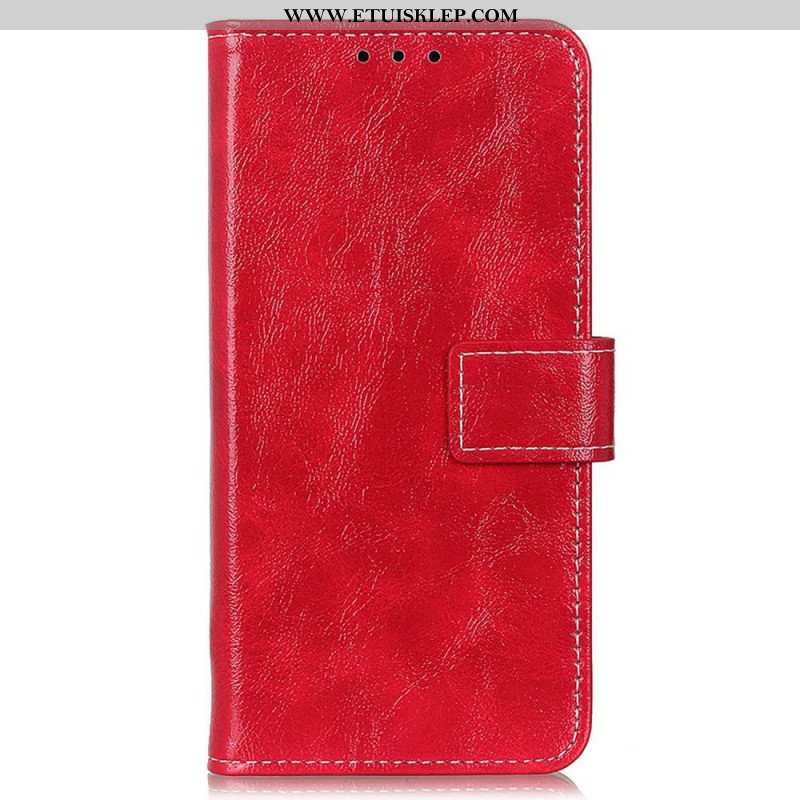 Etui Folio do Xiaomi 12T / 12T Pro Sztuczna Skóra Lakierowana